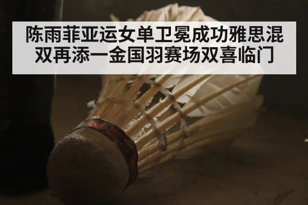 陈雨菲亚运女单卫冕成功雅思混双再添一金国羽赛场双喜临门